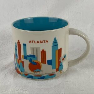 Starbucks 2013 You Are Here Collection "Atlanta" 14 Fl Oz Ceramic Mug‎ Cup EUC